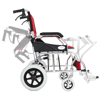 Foto 3 | Silla de Ruedas de Traslado Hilphy Medical Hil63f3roj Roja