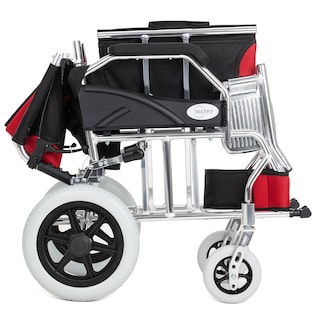 Foto 5 | Silla de Ruedas de Traslado Hilphy Medical Hil63f3roj Roja