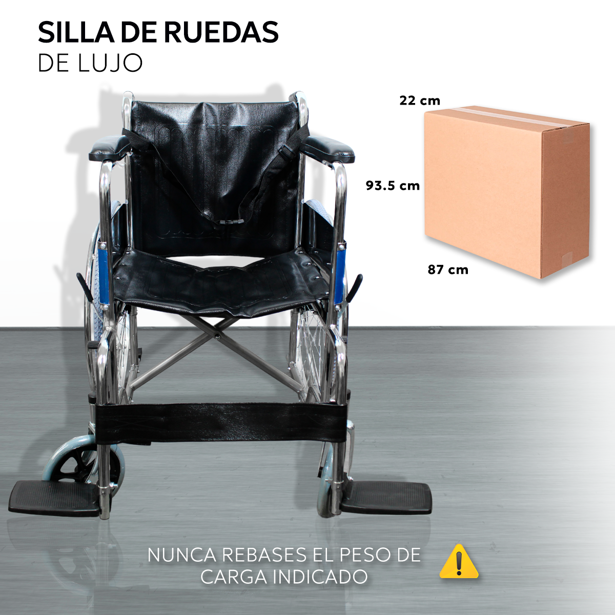 Foto 7 pulgar | Silla de Ruedas de Lujo Plegable Compacta Todo Terreno