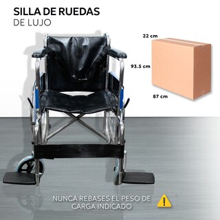 Foto 6 | Silla de Ruedas de Lujo Plegable Compacta Todo Terreno