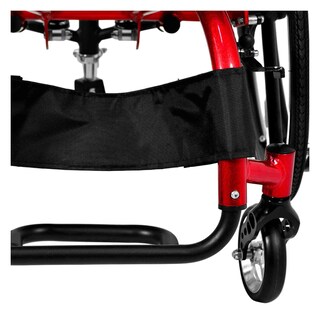 Foto 3 | Silla de Ruedas Deportiva Nanofort Roja Plegable de Aluminio Ligera Compacta