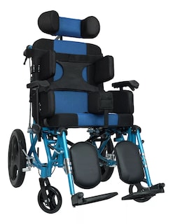 Foto 1 | Silla de Ruedas para Parálisis Cerebral con Elevapiernas y Arnés de Seguridad