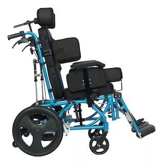 Foto 3 | Silla de Ruedas para Parálisis Cerebral con Elevapiernas y Arnés de Seguridad