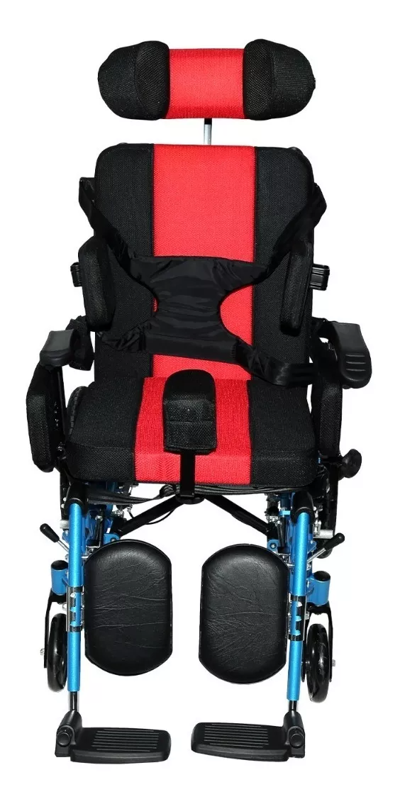 Foto 2 | Silla de Ruedas Pci Parálisis Cerebral Infantil 15'' de Acero Resistente con Elevapiernas