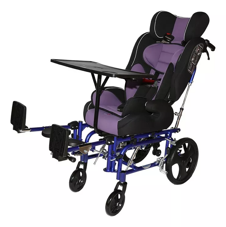 Foto 1 | Silla de Ruedas para Parálisis Cerebral Infantil PCI - Respaldo Reclinable y Soportes Acojinados