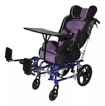 Silla de Ruedas para Parálisis Cerebral Infantil PCI - Respaldo Reclinable y Soportes Acojinados