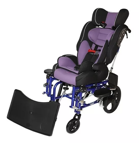 Foto 2 | Silla de Ruedas para Parálisis Cerebral Infantil PCI - Respaldo Reclinable y Soportes Acojinados