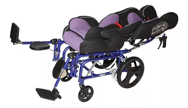 Foto 4 | Silla de Ruedas para Parálisis Cerebral Infantil PCI - Respaldo Reclinable y Soportes Acojinados