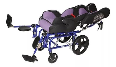 Foto 4 | Silla de Ruedas para Parálisis Cerebral Infantil PCI - Respaldo Reclinable y Soportes Acojinados