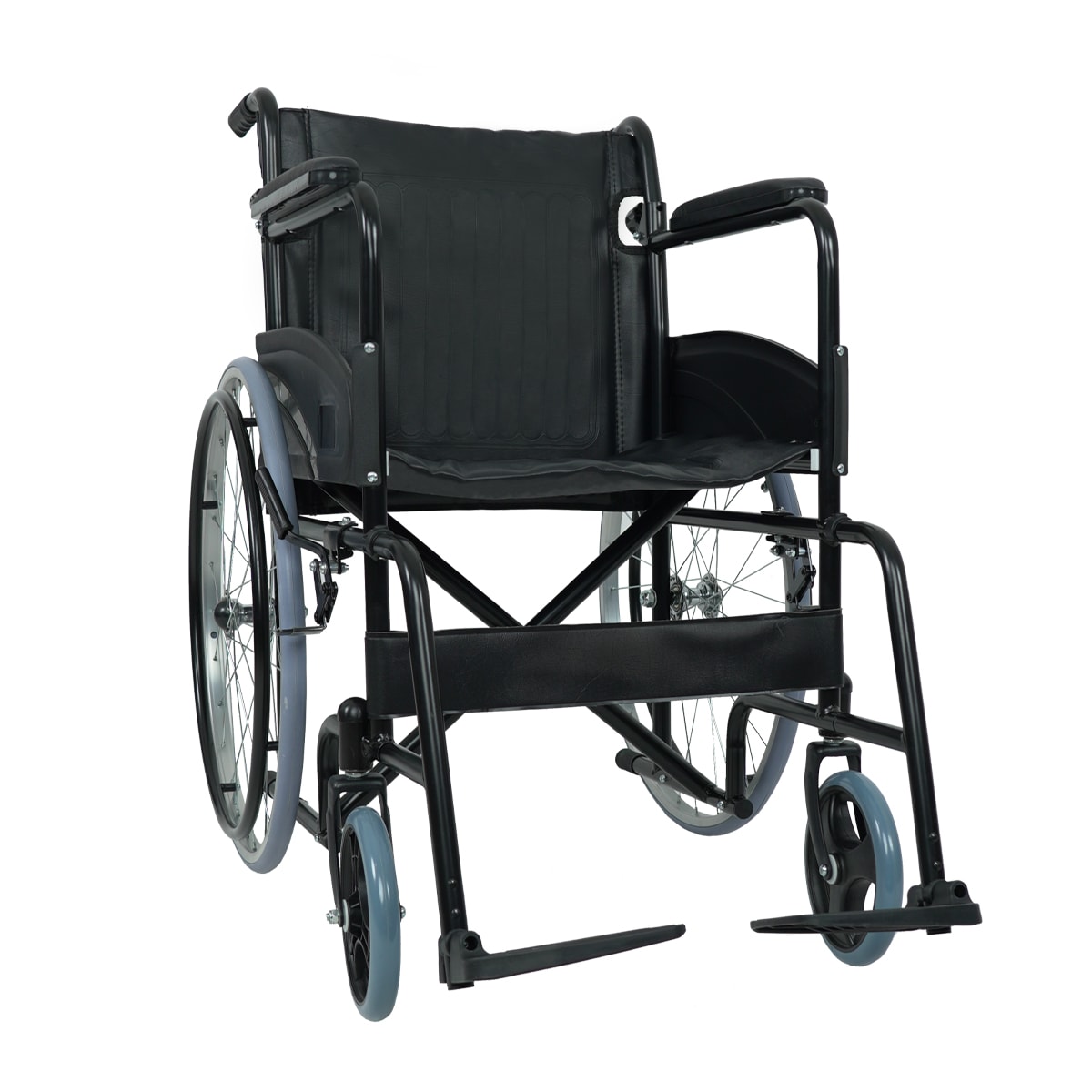 Silla De Ruedas Estándar Rin De Rayos | Plegable, Respaldo Ajustable, Soporta Hasta 100 Kg $1,999