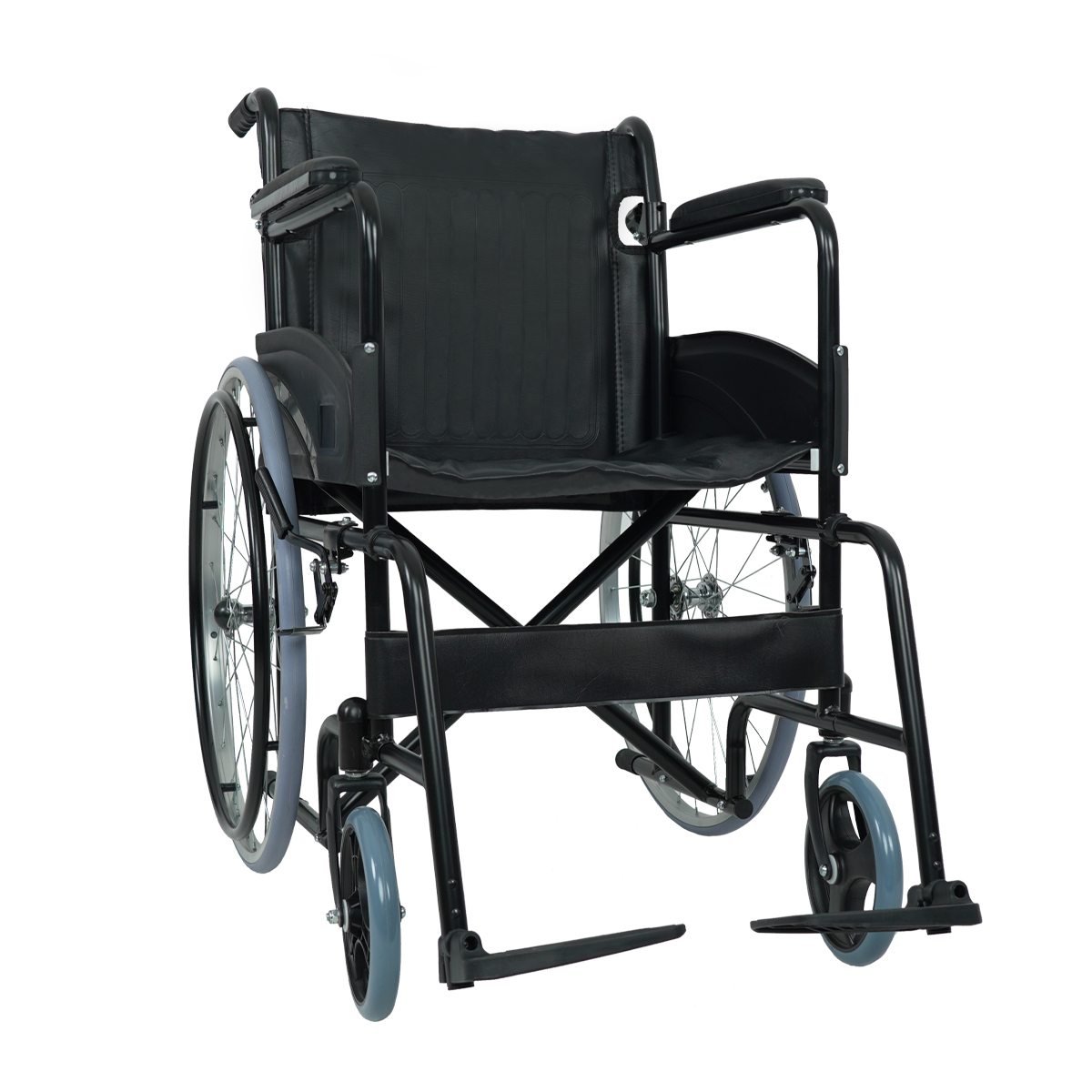 Foto 2 pulgar | Silla De Ruedas Estándar Rin De Rayos | Plegable, Respaldo Ajustable, Soporta Hasta 100 Kg