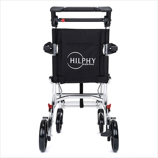 Foto 3 | Silla De Traslado Portátil Ultraligera Plegable De Aluminio