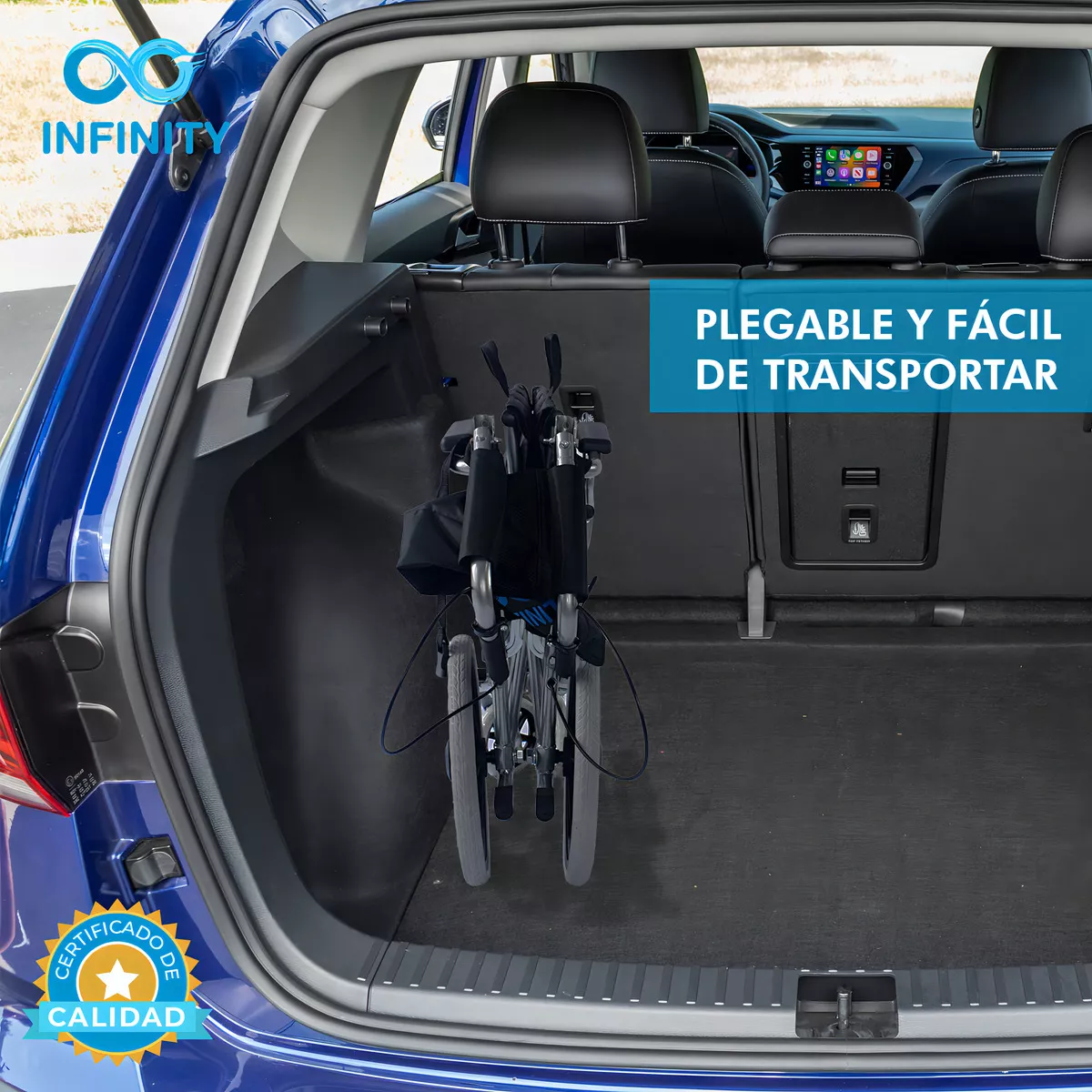 Foto 7 | Silla De Ruedas Todo Terreno Infinity Para Traslado