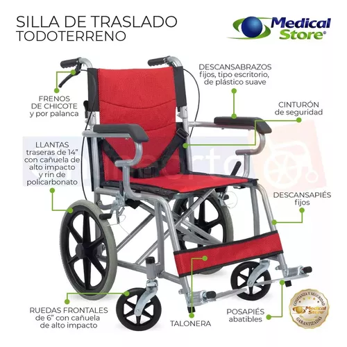 Foto 3 pulgar | Silla De Ruedas Todo Terreno Infinity Para Traslado