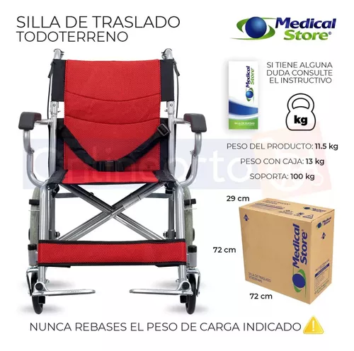 Foto 7 pulgar | Silla De Ruedas Todo Terreno Infinity Para Traslado