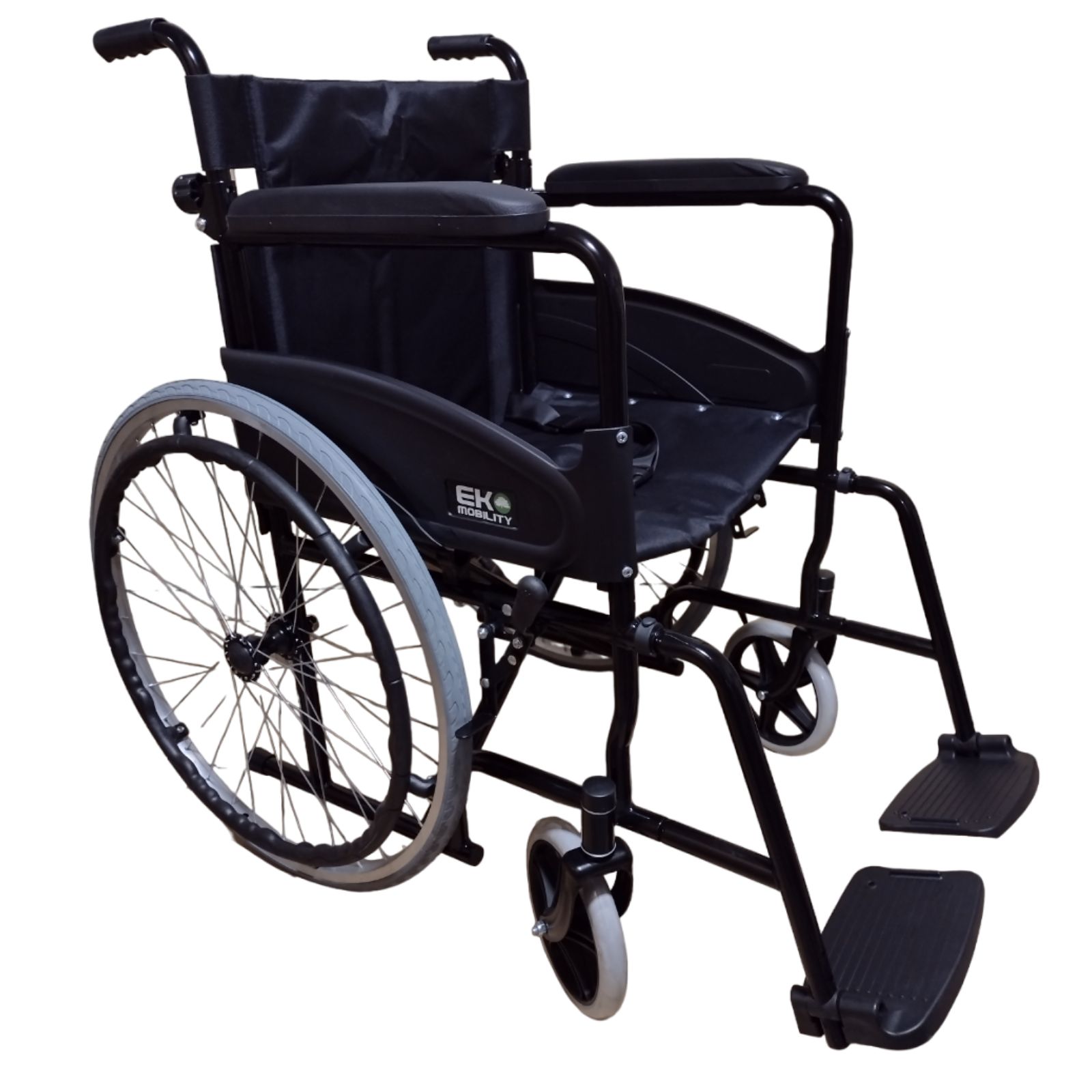 Silla de Ruedas Eko Mobility Respaldo Abatible  Negra