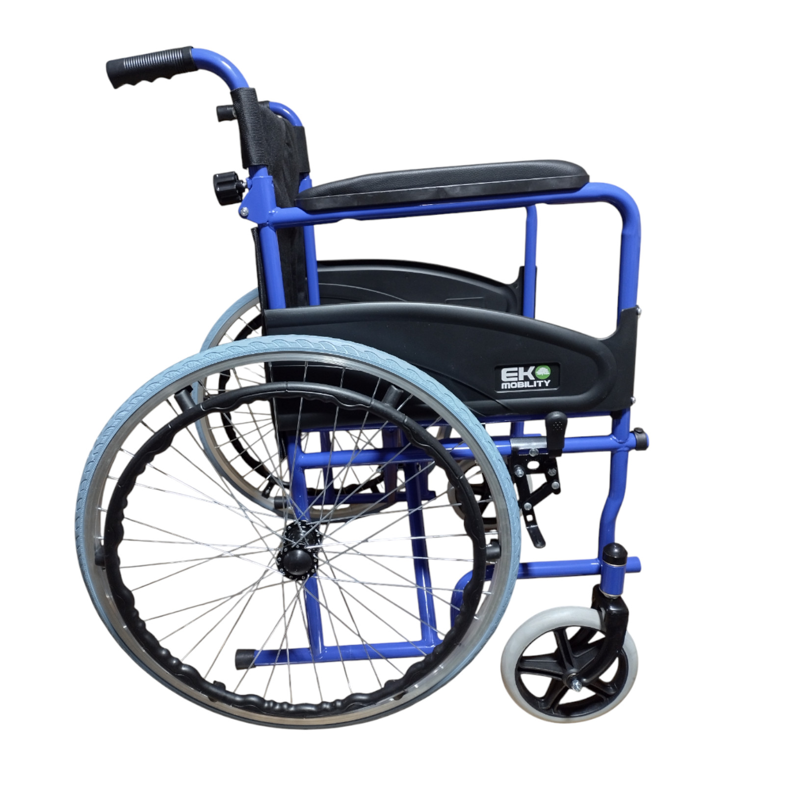 Foto 3 | Silla de Rueda Eko Mobility Respaldo Abatible Azul