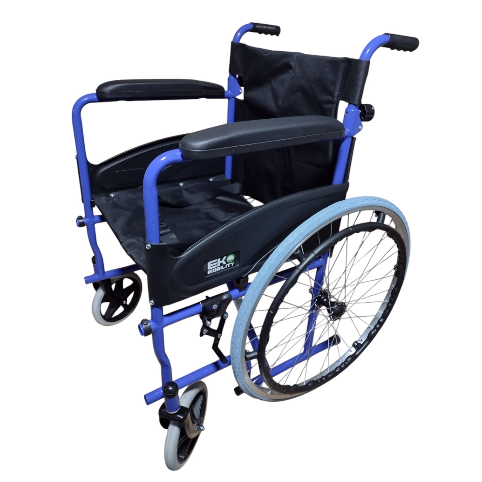 Foto 4 | Silla de Rueda Eko Mobility Respaldo Abatible Azul