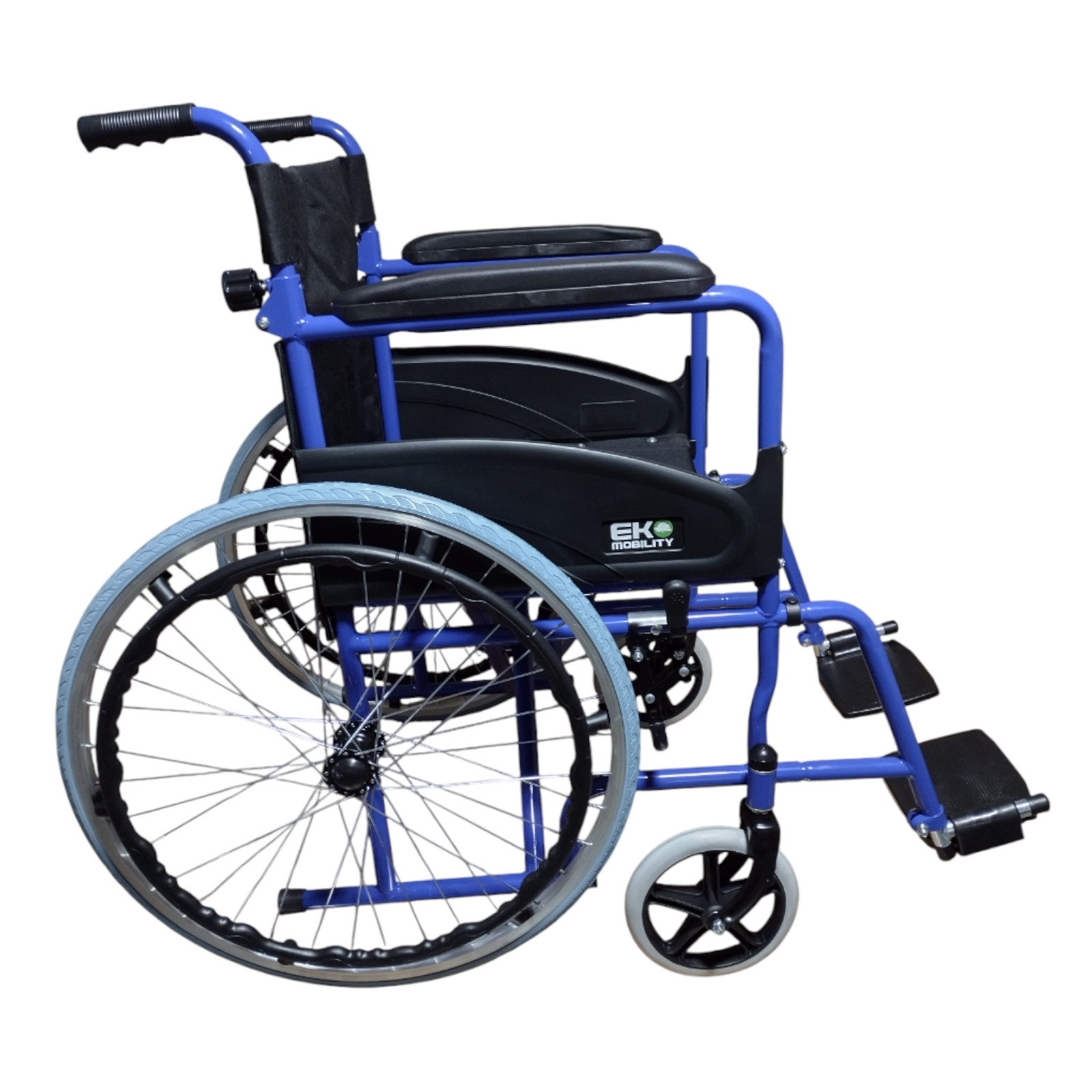 Foto 6 | Silla de Rueda Eko Mobility Respaldo Abatible Azul