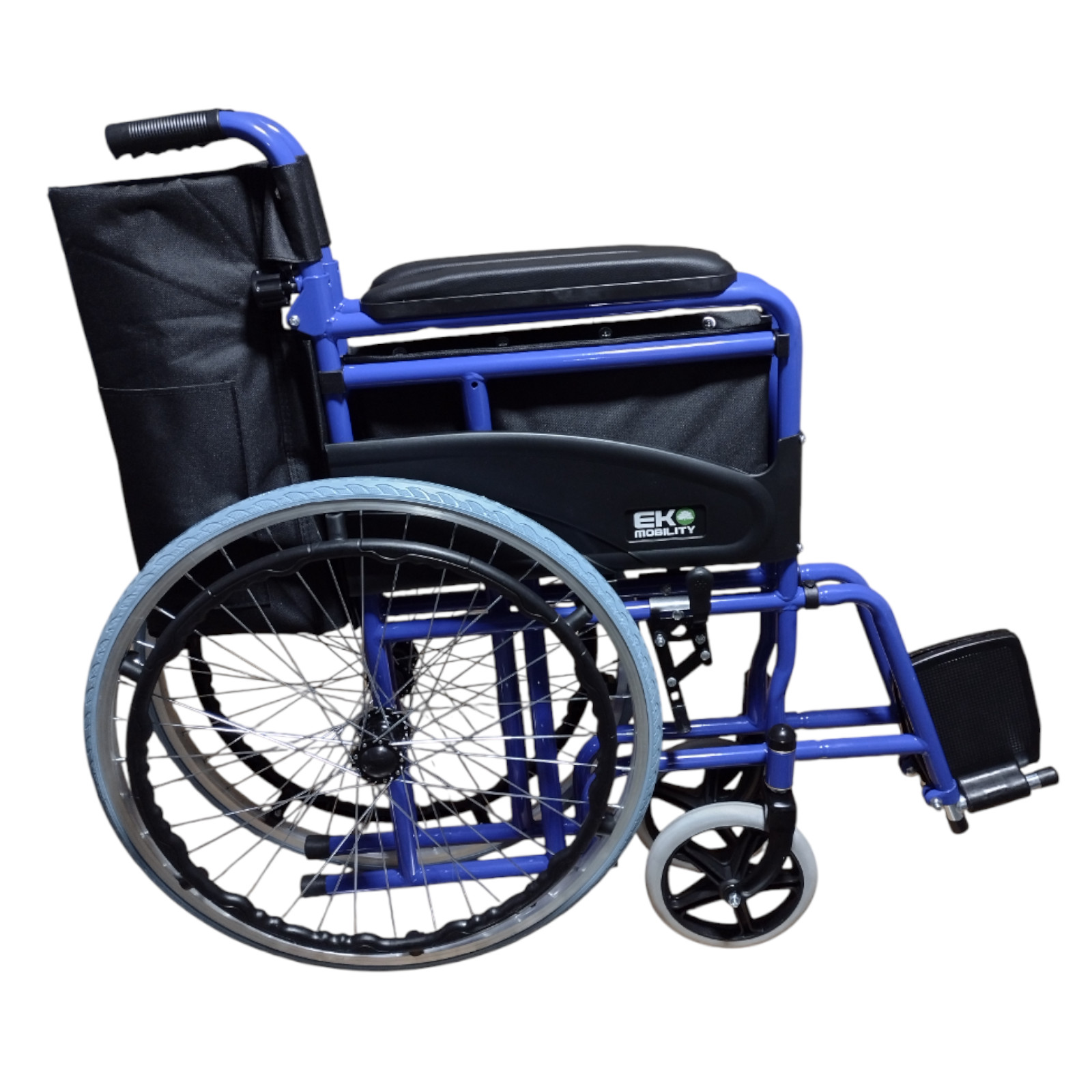 Foto 7 | Silla de Rueda Eko Mobility Respaldo Abatible Azul