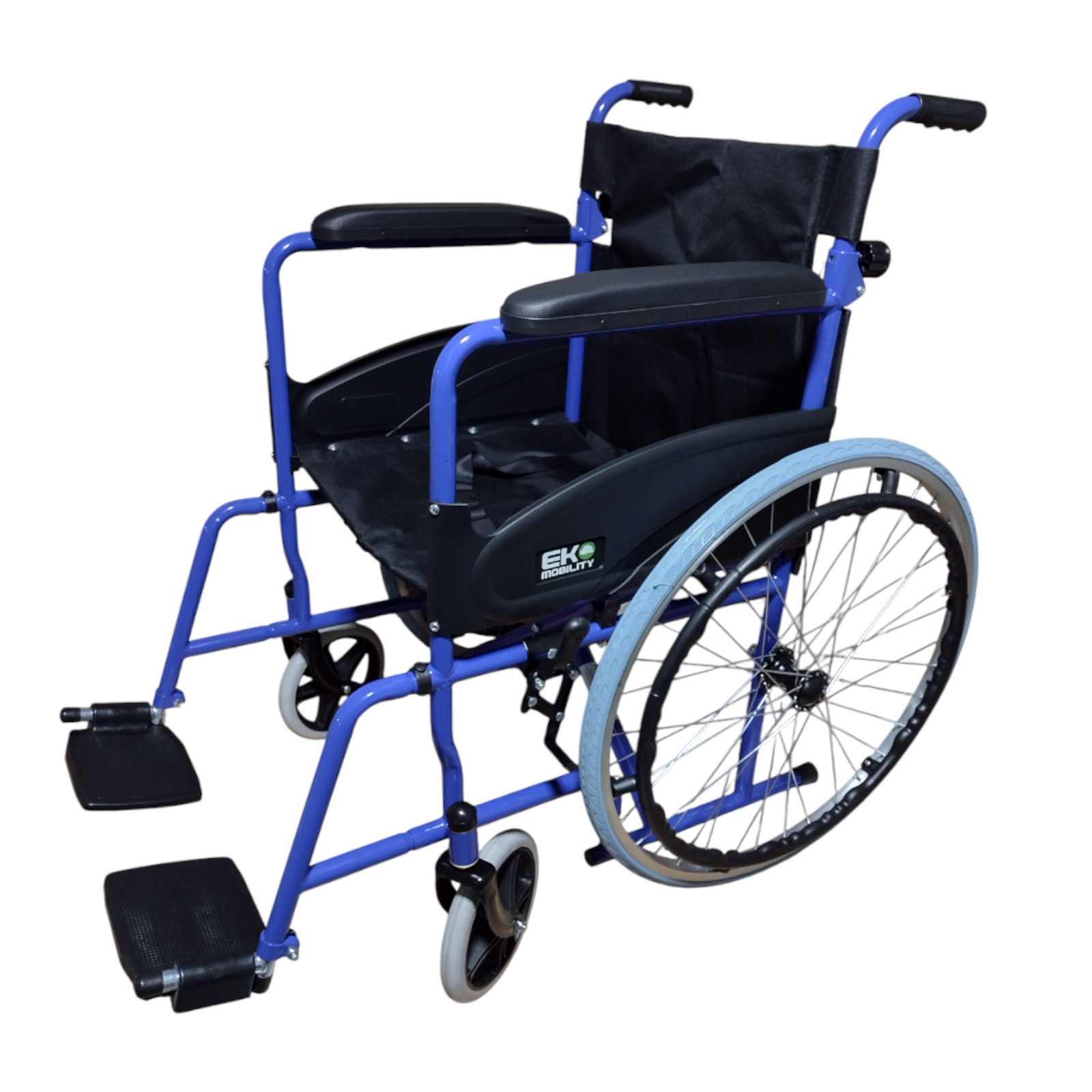 Foto 8 | Silla de Rueda Eko Mobility Respaldo Abatible Azul