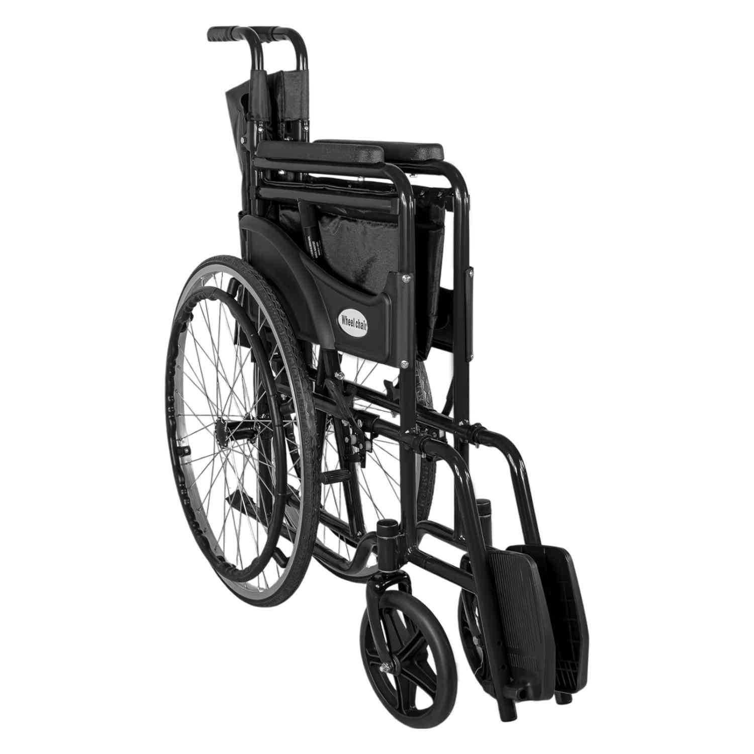 Foto 7 pulgar | Silla Ruedas Plegable Lisa 22 Pulgadas Esctructura Aluminio Negro Nanofort