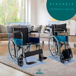 Foto 3 | Silla De Ruedas (sm-18) Asiento 20 Pulgadas: Confort Máximo