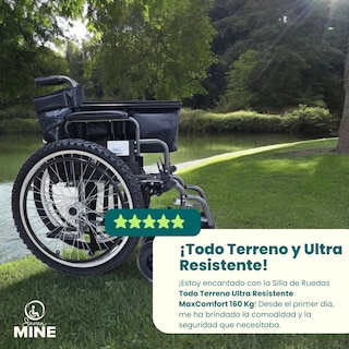 Foto 5 | Silla De Ruedas Sc-363 Ancha 160kg | Personas Con Sobrepeso