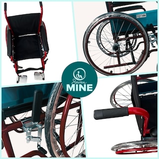 Foto 4 | Silla de Ruedas SC-374 Llantas Rayos 22 para Niños