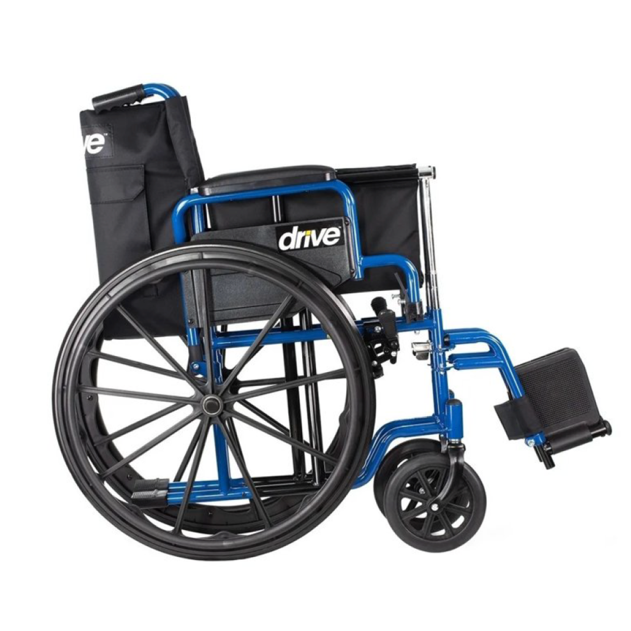 Foto 4 pulgar | Silla De Ruedas Drive Medical Azul Streak Con Apoyabrazos Y Reposapiés Abatibles Asiento 16''