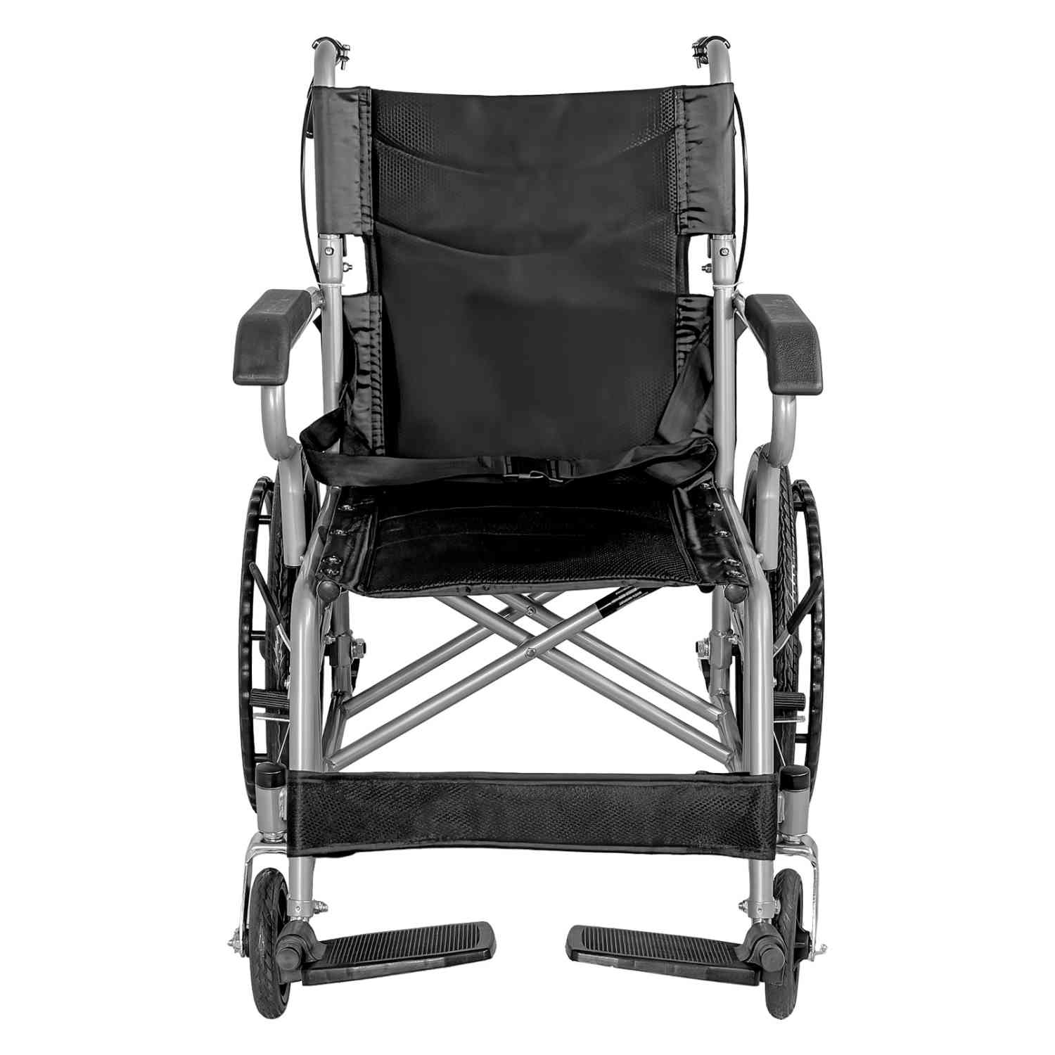 Foto 2 | Silla Ruedas Plegable Aluminio Ligera Todo Terreno Premium Negro Nanofort
