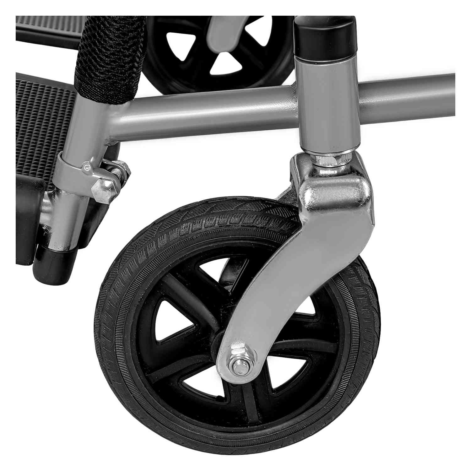 Foto 7 pulgar | Silla Ruedas Plegable Aluminio Ligera Todo Terreno Premium Negro Nanofort