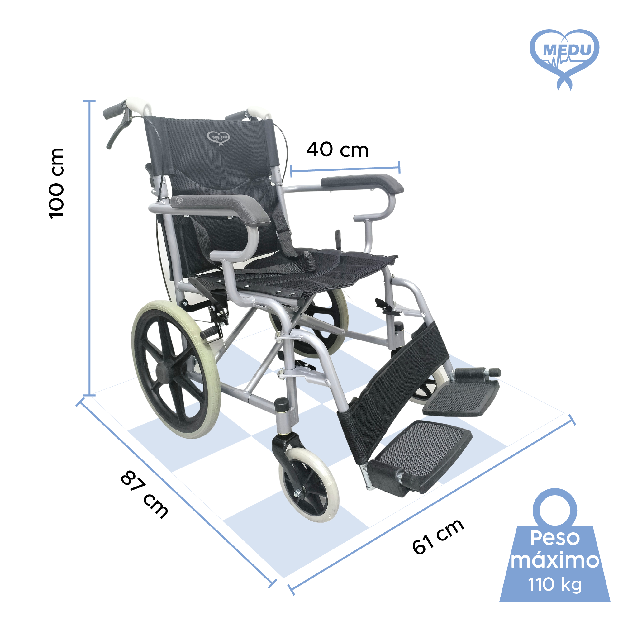 Foto 4 pulgar | Silla De Ruedas Medu Assist – La Combinación Perfecta De Fuerza Y Confort