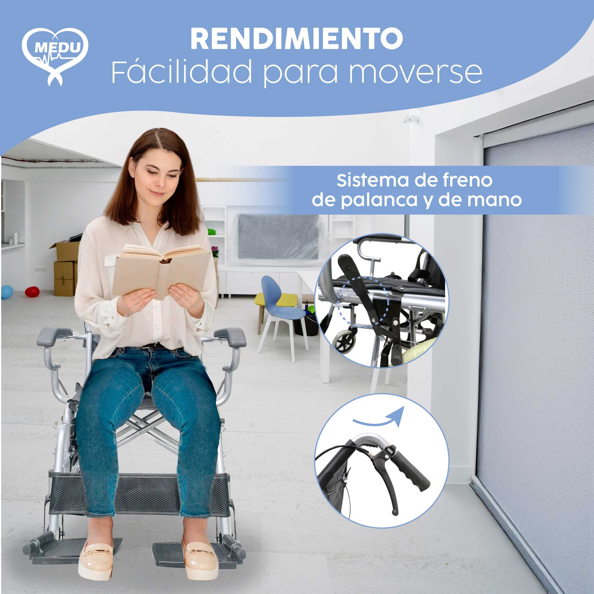 Foto 7 pulgar | Silla De Ruedas Medu Assist – La Combinación Perfecta De Fuerza Y Confort