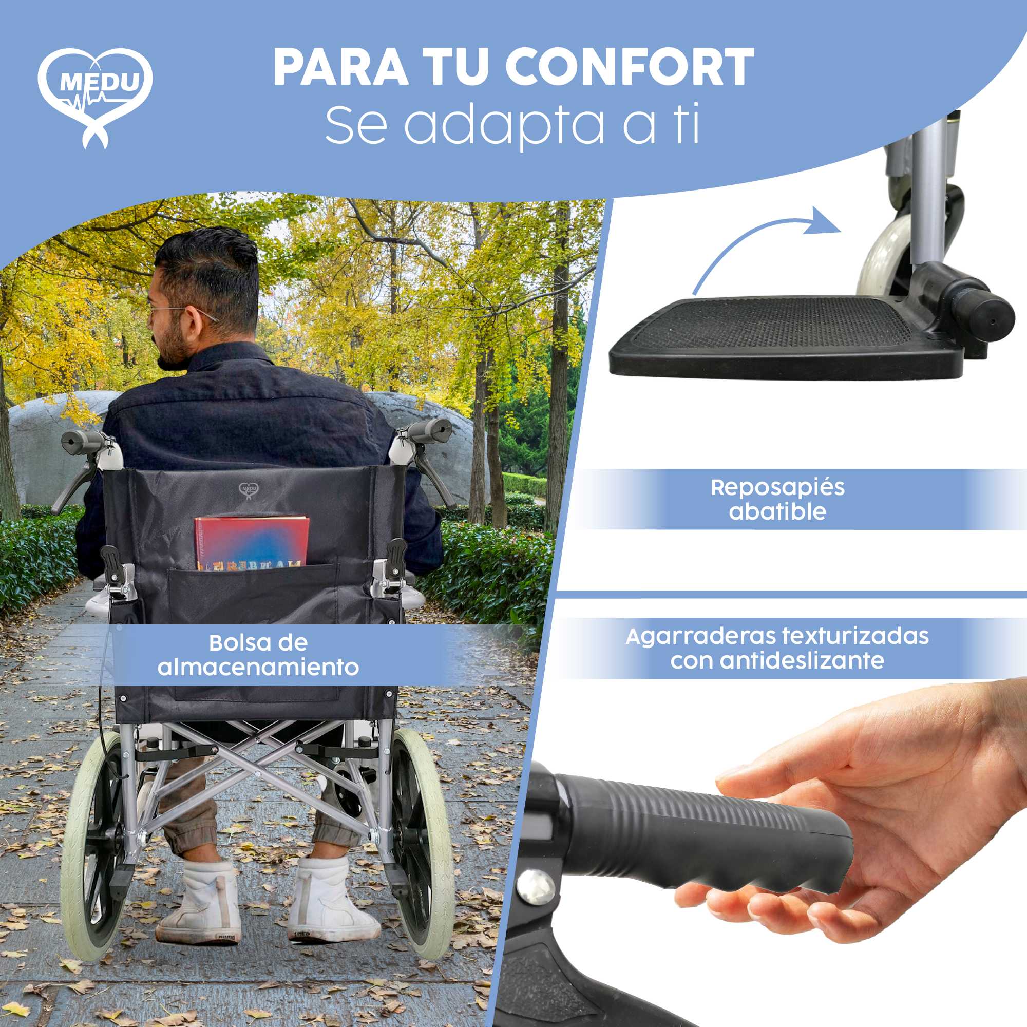 Foto 8 pulgar | Silla De Ruedas Medu Assist – La Combinación Perfecta De Fuerza Y Confort