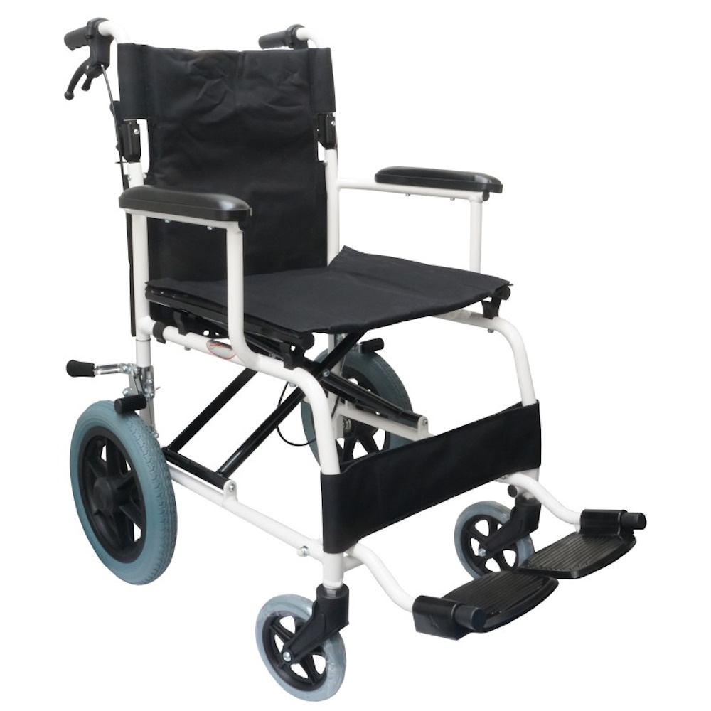 Silla De Traslado C/ruedas Compacta Aluminio Speedy