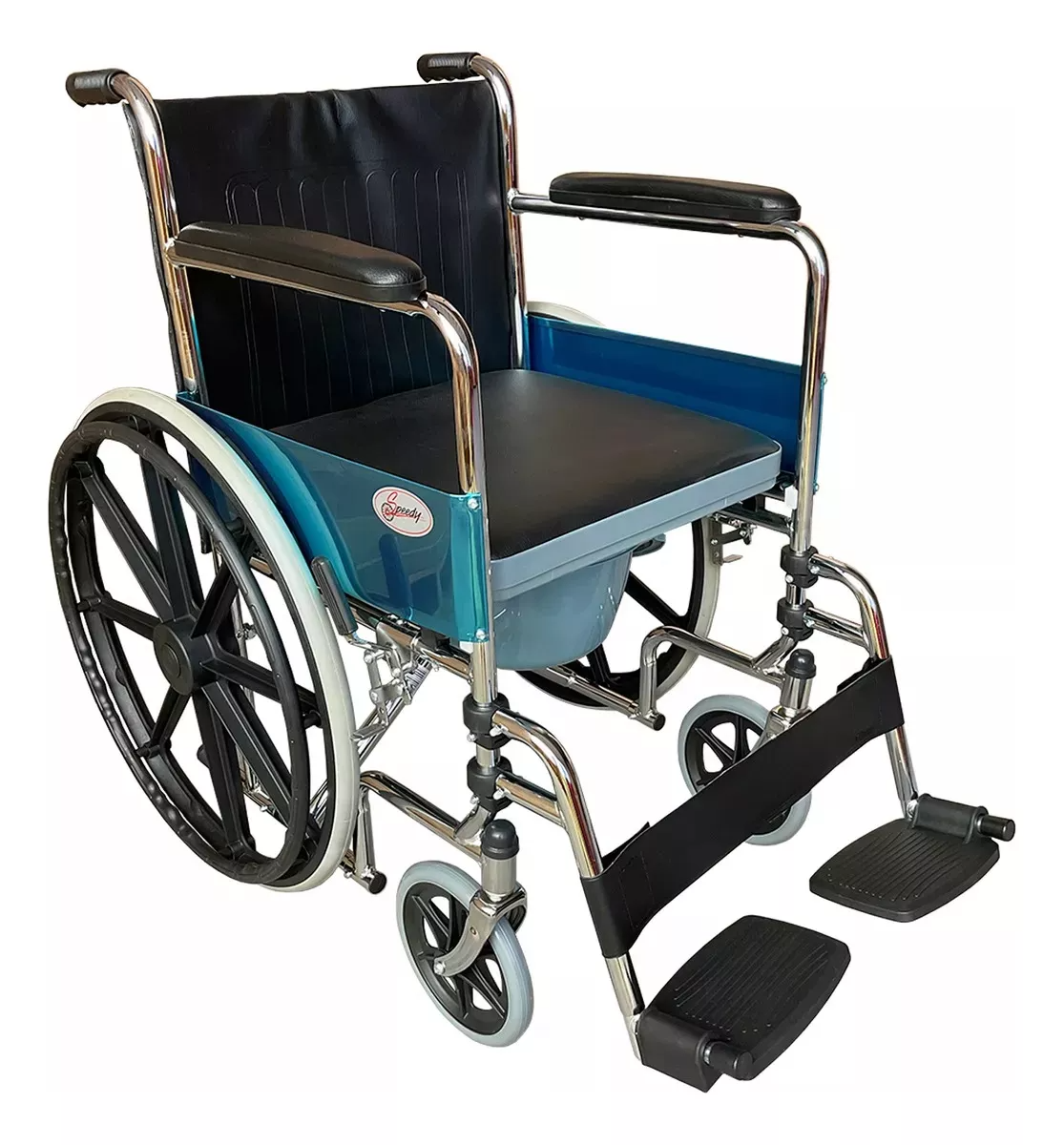 Foto 1 | Silla de Ruedas Asiento Acojinado Vinil Removible
