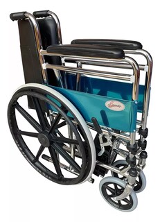 Foto 3 | Silla de Ruedas Asiento Acojinado Vinil Removible