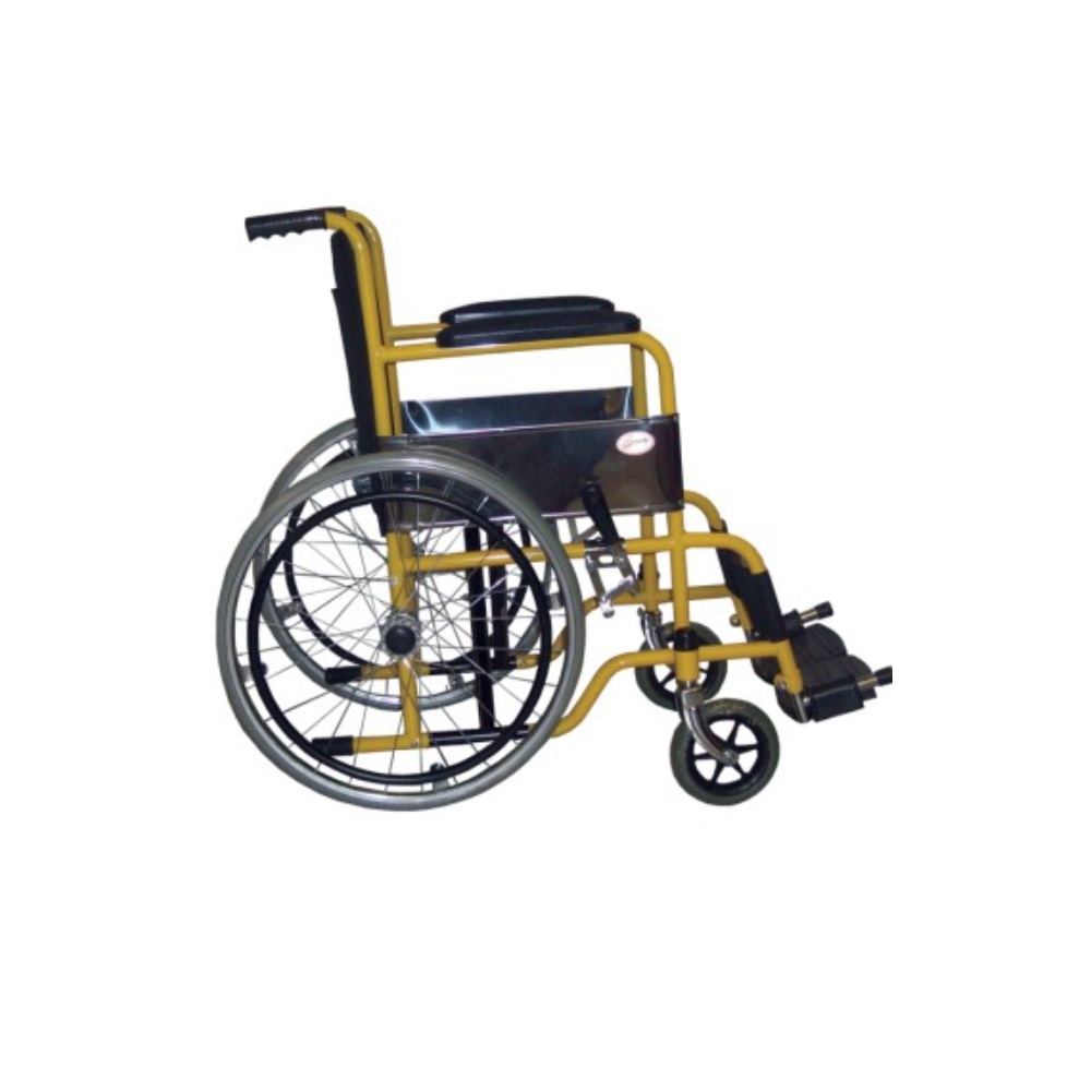 Foto 2 | Silla de Ruedas Infantil Esmaltada Amarilla Speedy con Rin de Rayos de 18" y Loneta Acojinada