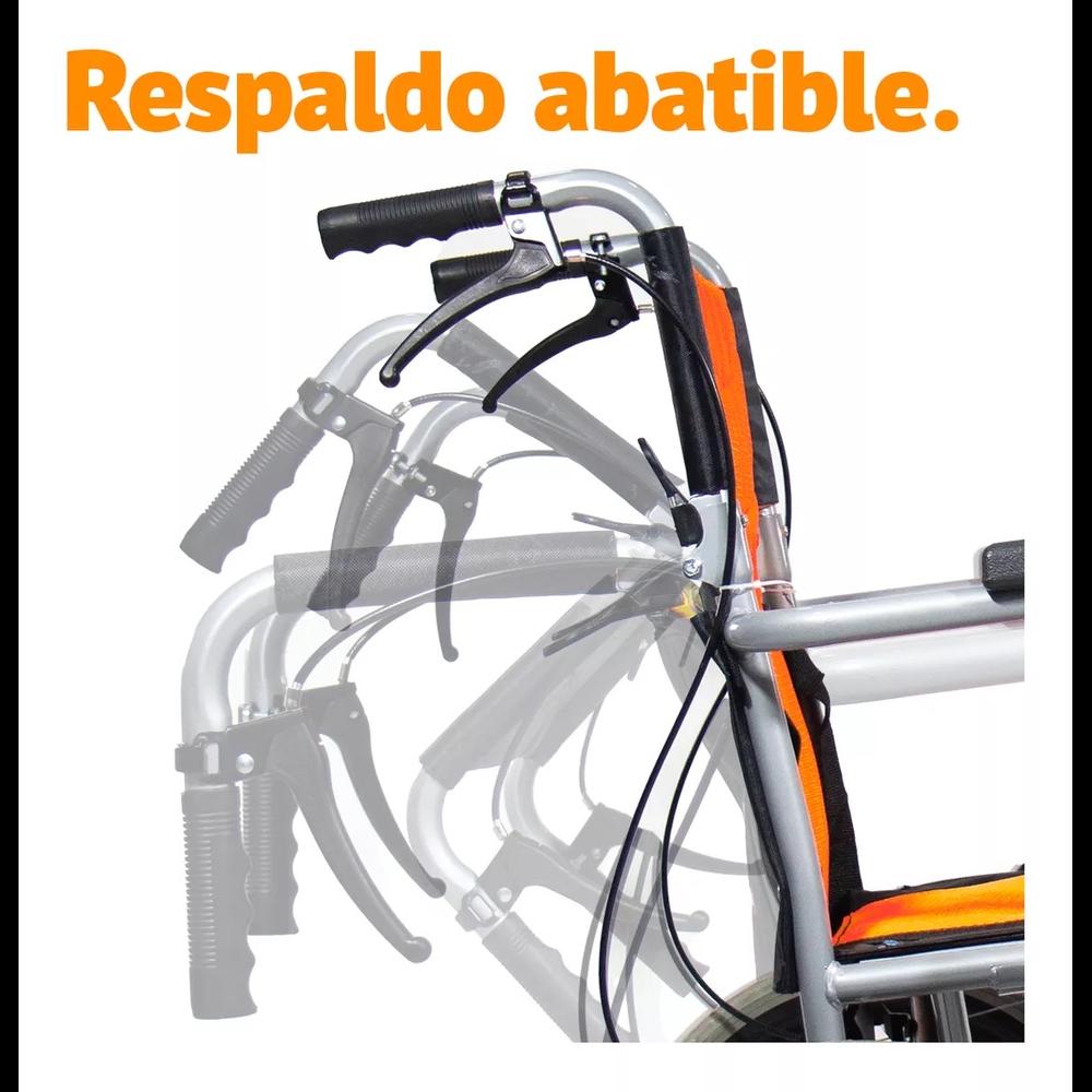 Foto 8 pulgar | Silla De Ruedas De Traslado Ligera Plegable Con Freno 4x4