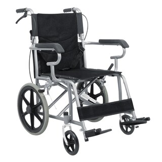 Foto 1 | Silla De Ruedas De Traslado Ligera Plegable Con Freno 4x4