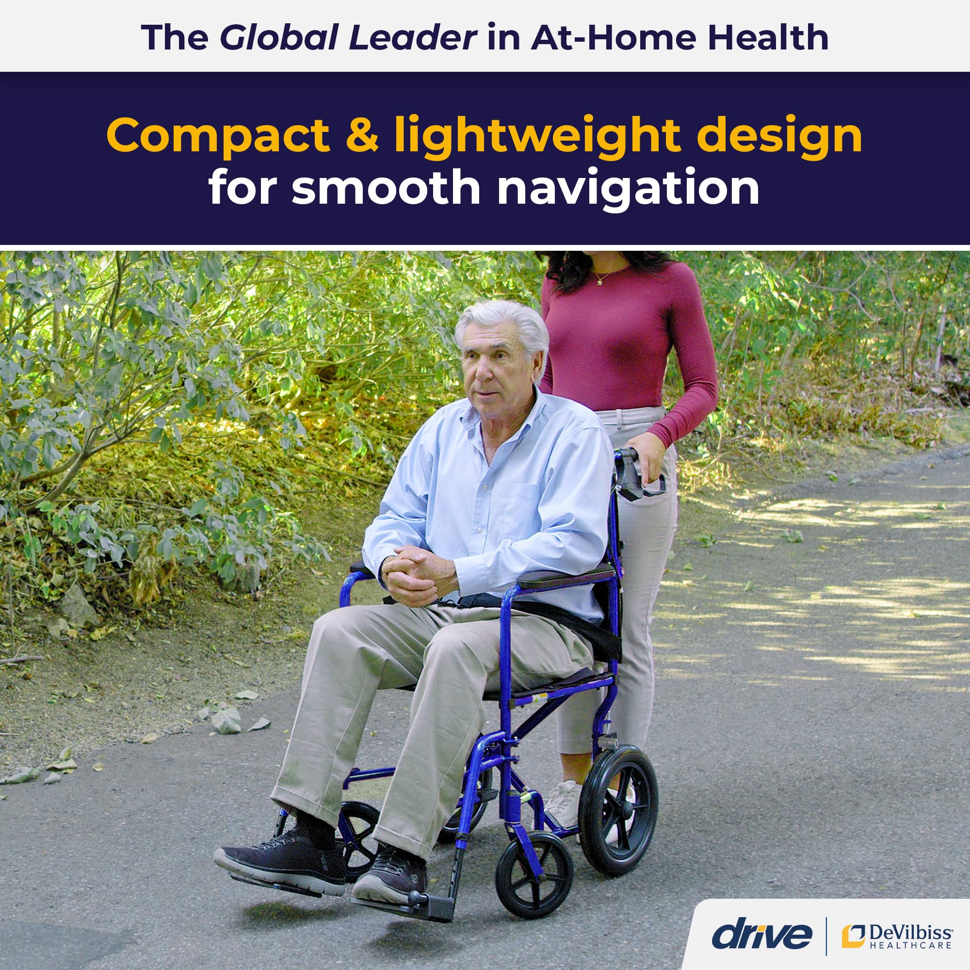 Foto 3 pulgar | Silla De Ruedas De Transporte Drive Medical Exp19ltbl Lightweight - Venta Internacional.