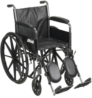Foto 1 | Silla De Ruedas Drive Medical Ssp218dfa-elr Silver Sport 2 46 Cm - Venta Internacional.