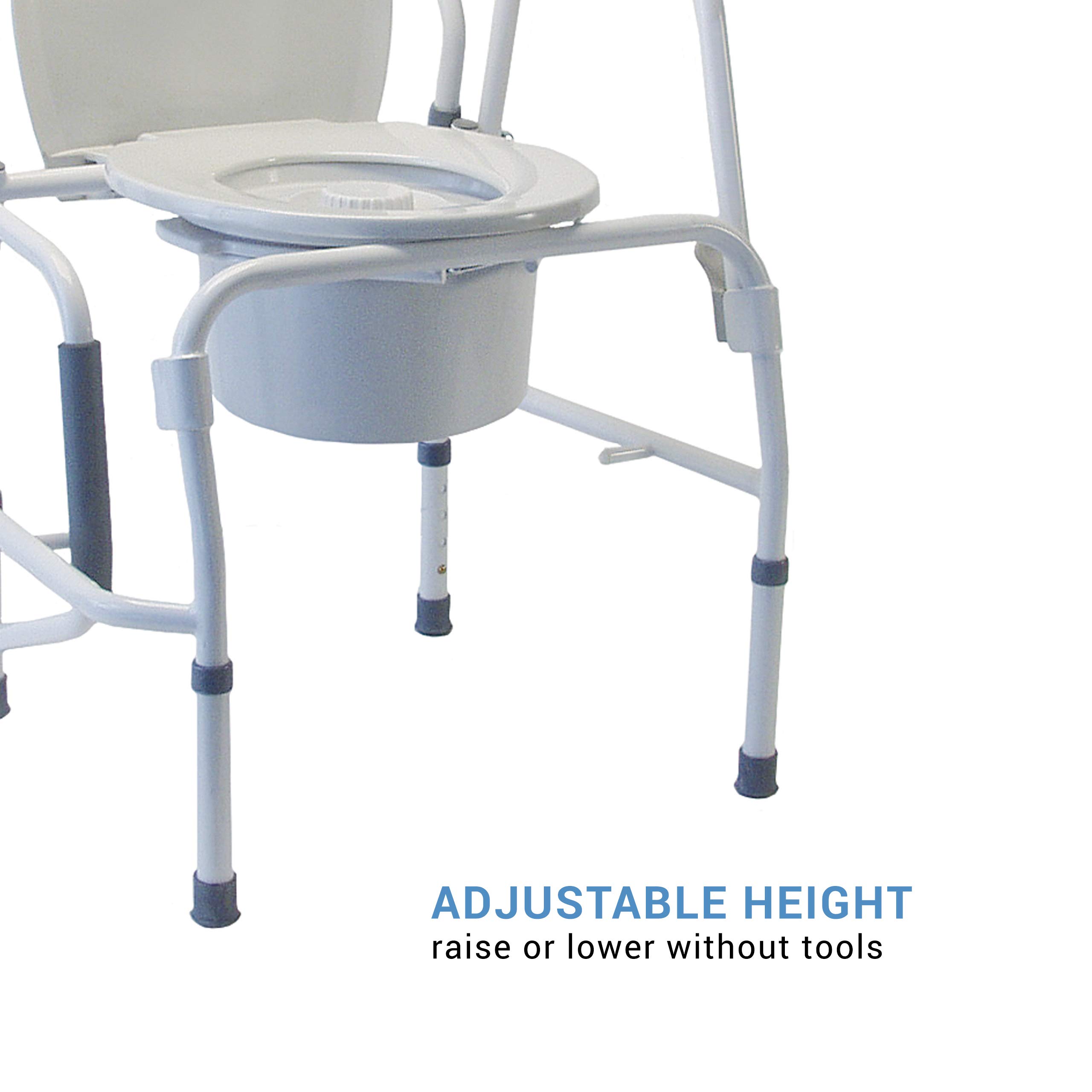 Foto 3 pulgar | Cómoda De Cabecera Lumex 3 En 1 Con Brazo Abatible Y Asiento De Inodoro Elevado - Venta Internacional.