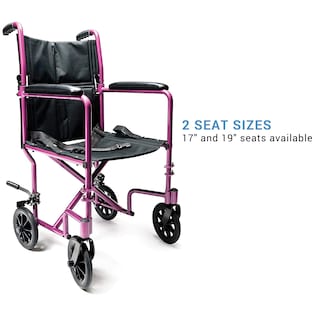 Foto 2 | Silla De Ruedas De Transporte Lumex Everest & Jennings 19'' Rosa - Venta Internacional.