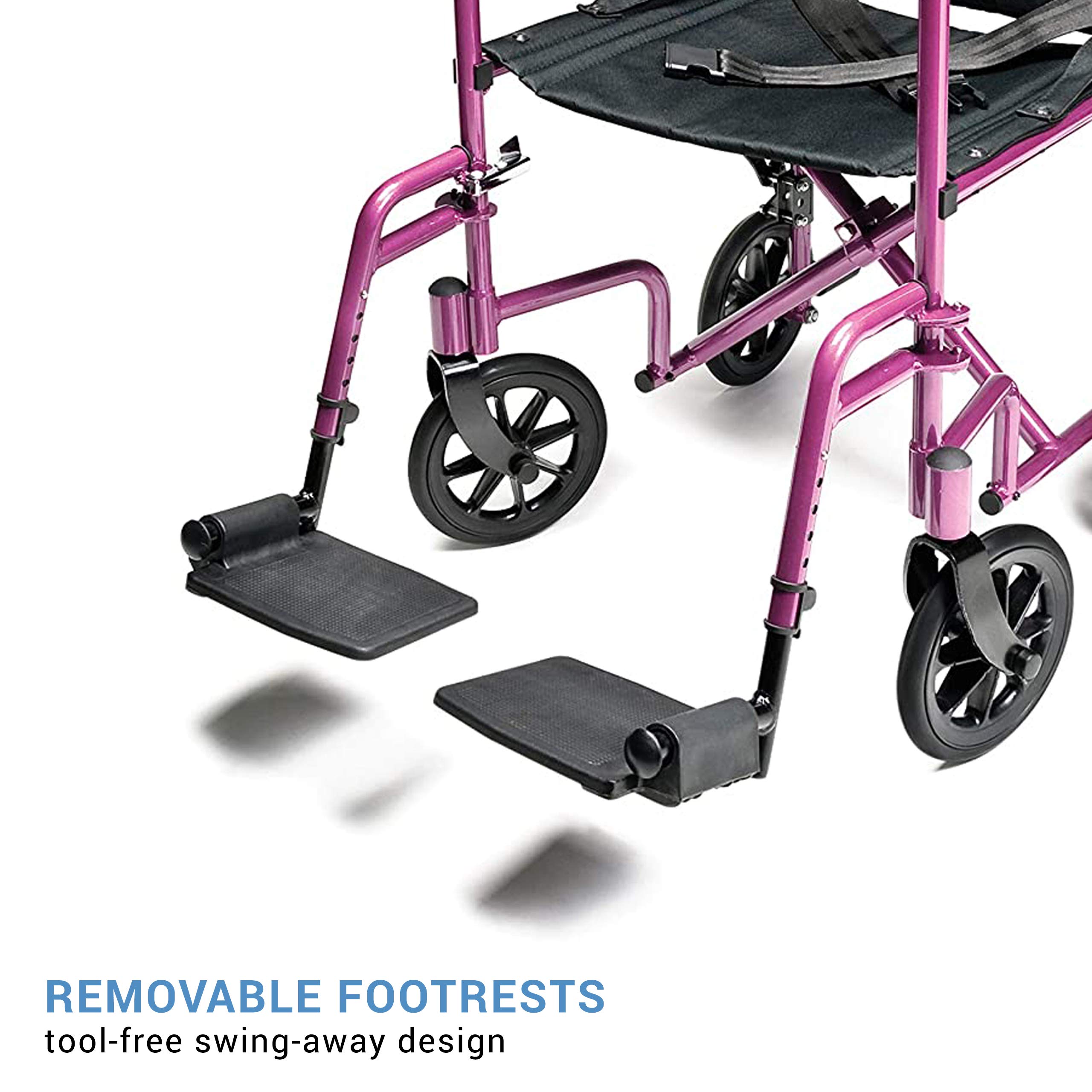 Foto 4 pulgar | Silla De Ruedas De Transporte Lumex Everest & Jennings 19'' Rosa - Venta Internacional.