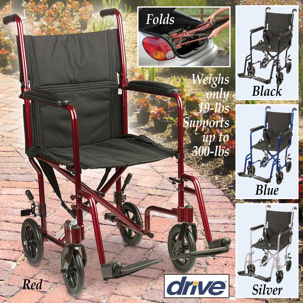 Foto 4 pulgar | Silla De Ruedas Transport Drive Medical Deluxe, Ligera, 19 Libras - Venta Internacional.