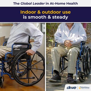 Foto 2 | Asiento Ligero De 18 Pulgadas Medical Blue Streak Para Silla De Ruedas - Venta Internacional.