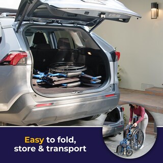 Foto 6 | Asiento Ligero De 18 Pulgadas Medical Blue Streak Para Silla De Ruedas - Venta Internacional.
