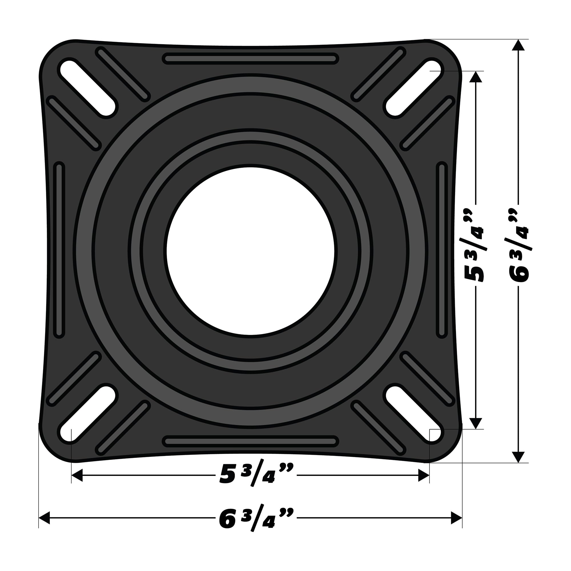 Foto 4 pulgar | Asiento De Barco Swivel Wise 8wd7s Heavy Duty 7 Negro Con Recubrimiento En Polvo - Venta Internacional.